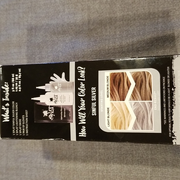 *New Splat Complete Kit, Sinful Silver, Semi-Permanent Gray Hair Dye with… - Picture 2 of 6